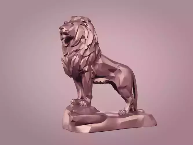 Abstract Lion Statue - Figurine  -- Modern - Contemporary Art 3D print model Abstract Lion Statue - Figurine  -- Modern - Contemporary Art 3D print model