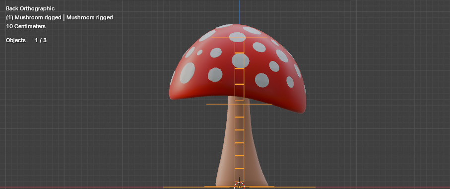 Mushroom Rigged Project Blender Free 3D model_2
