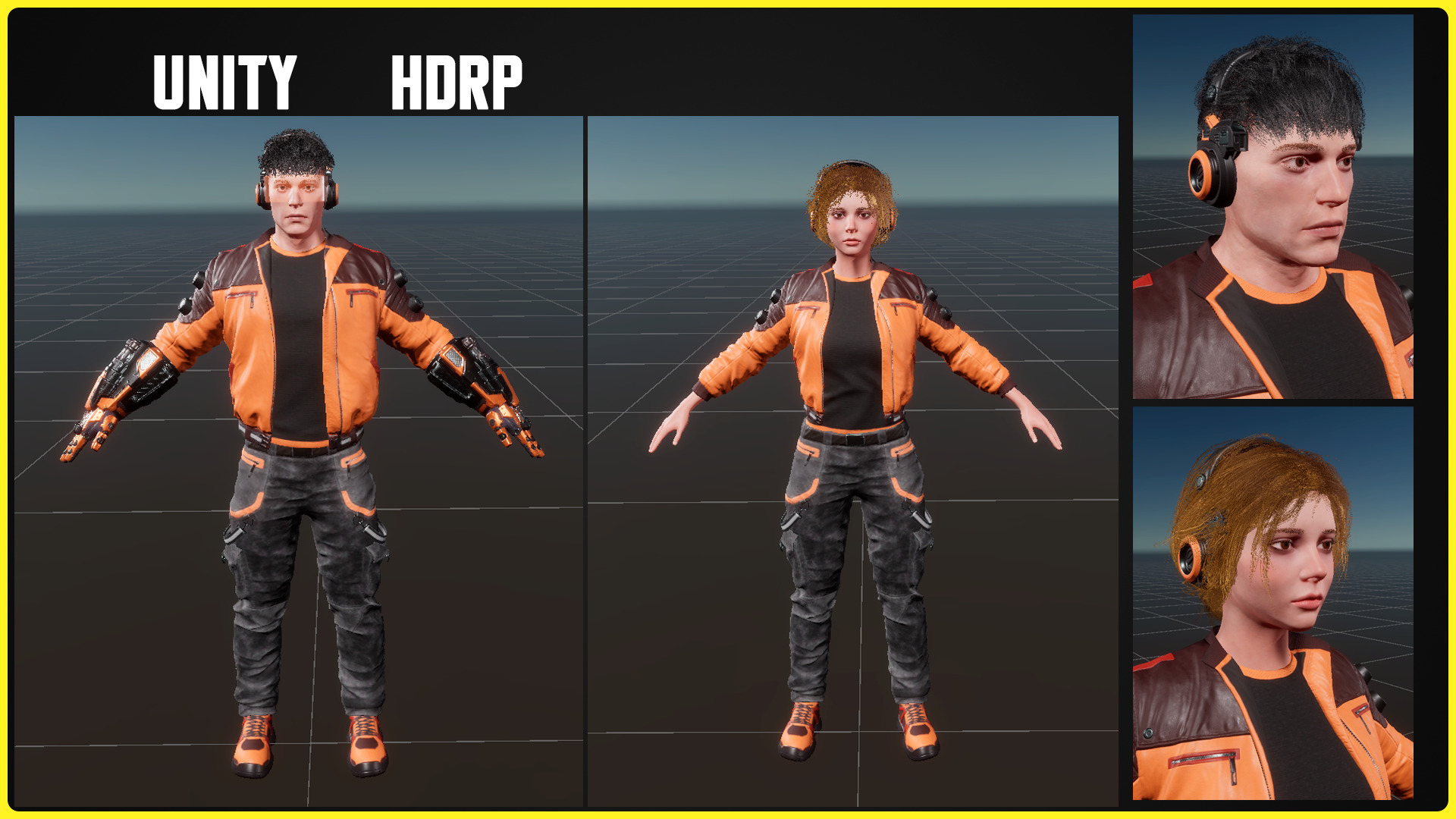 Modular Sci-fi Characters 04 Low-poly 3D model_21