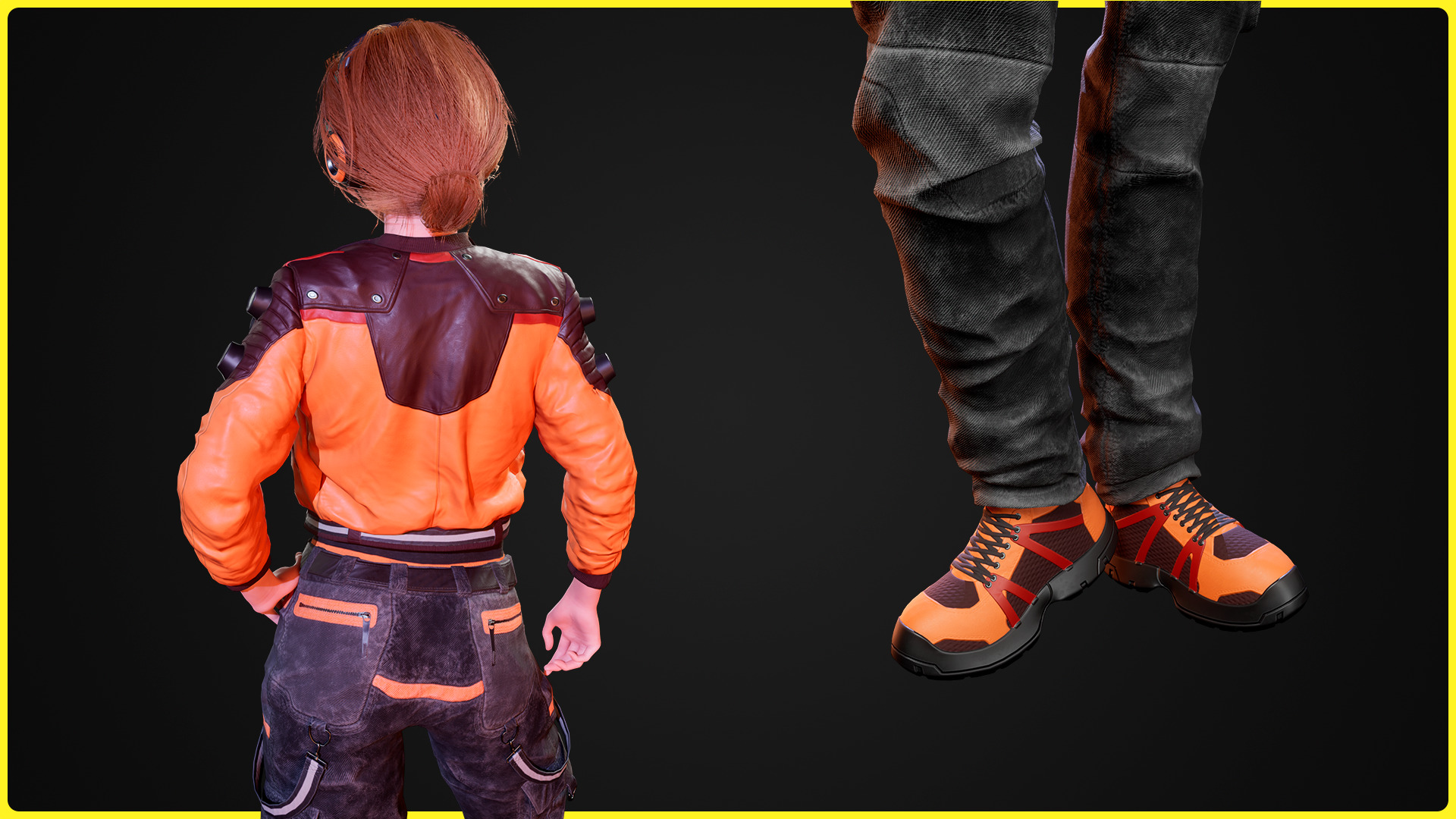 Modular Sci-fi Characters 04 Low-poly 3D model_10