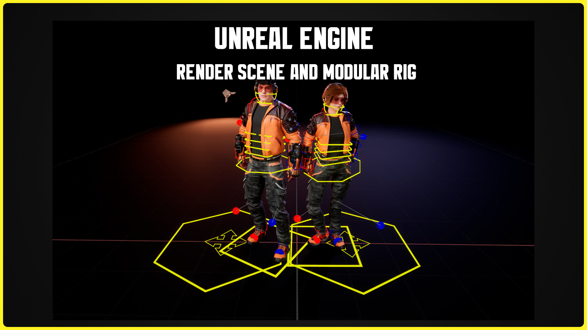 Modular Sci-fi Characters 04 Low-poly 3D model_19