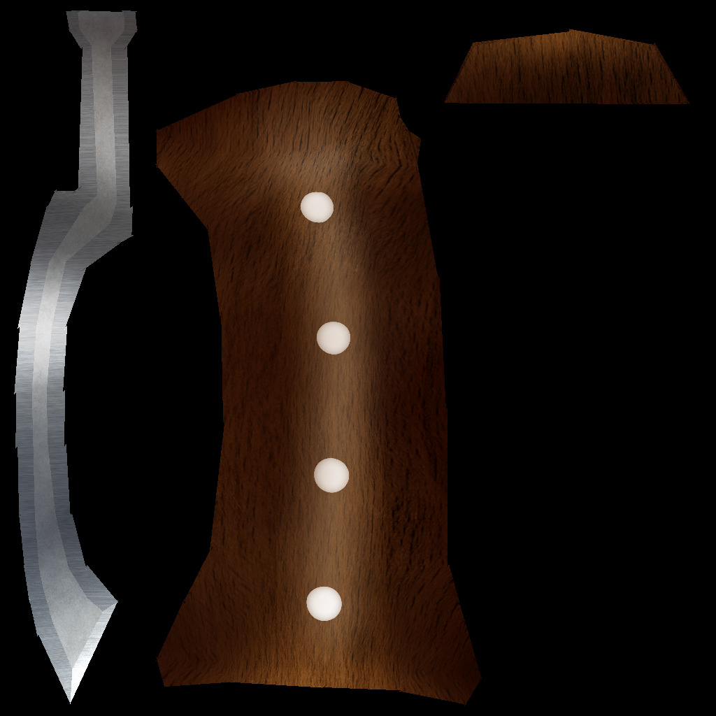 Hand Painted Swords Pack 3 Low-poly 3D model_18