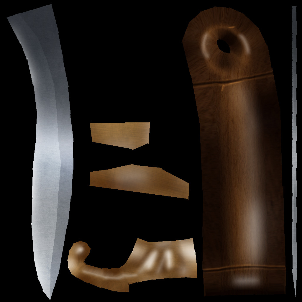 Hand Painted Swords Pack 3 Low-poly 3D model_15