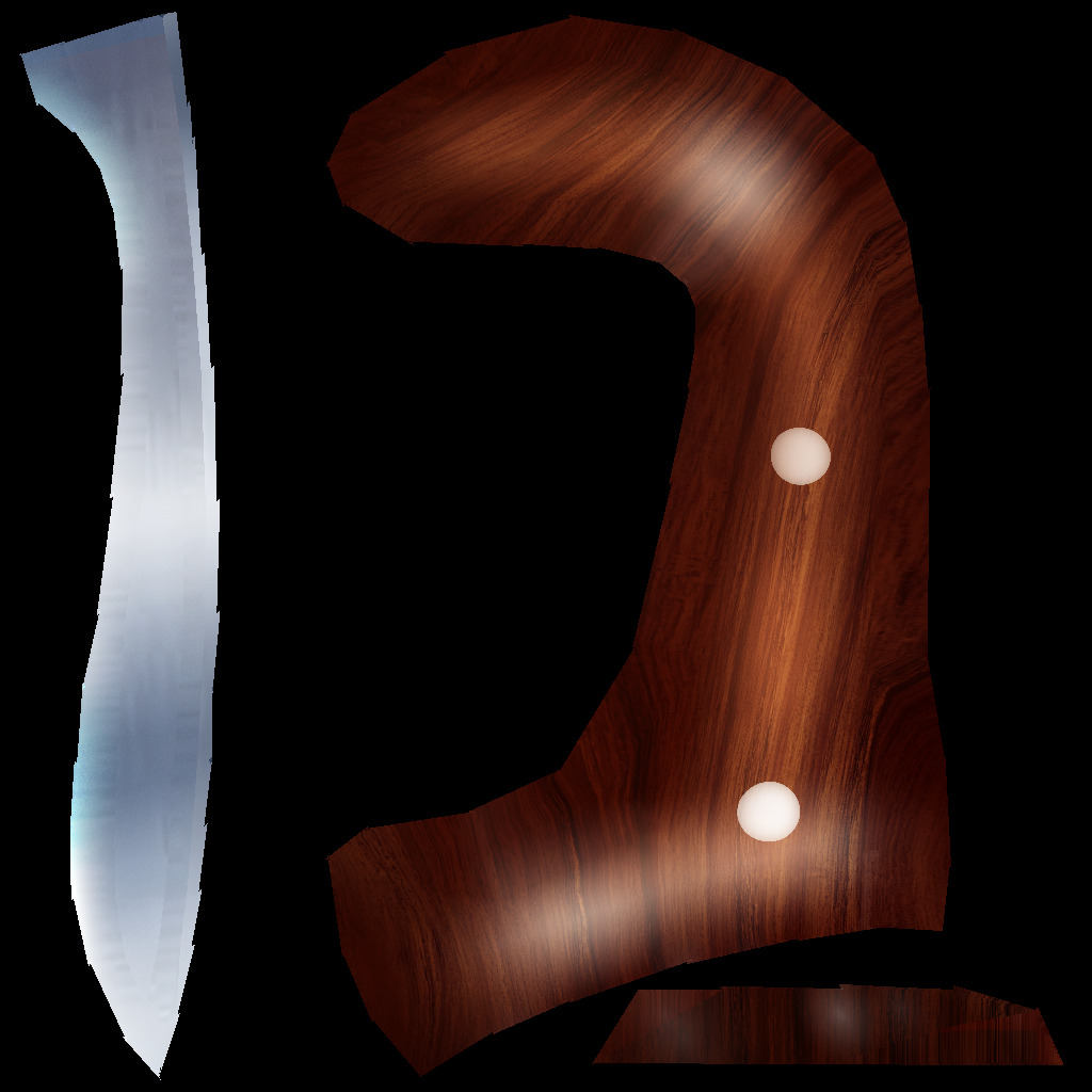 Hand Painted Swords Pack 3 Low-poly 3D model_21