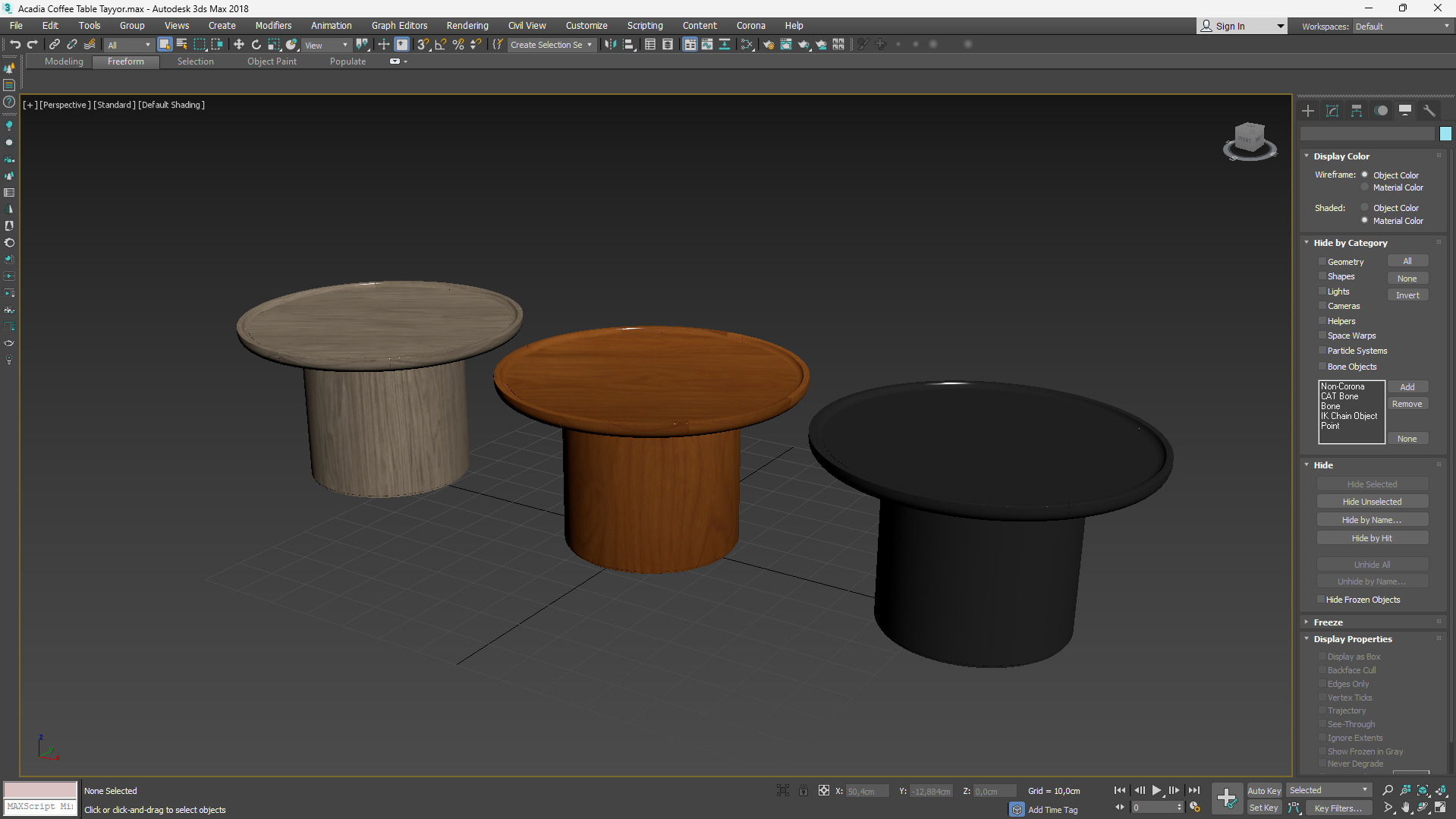 Acadia CoffeeTable Low-poly 3D model_8