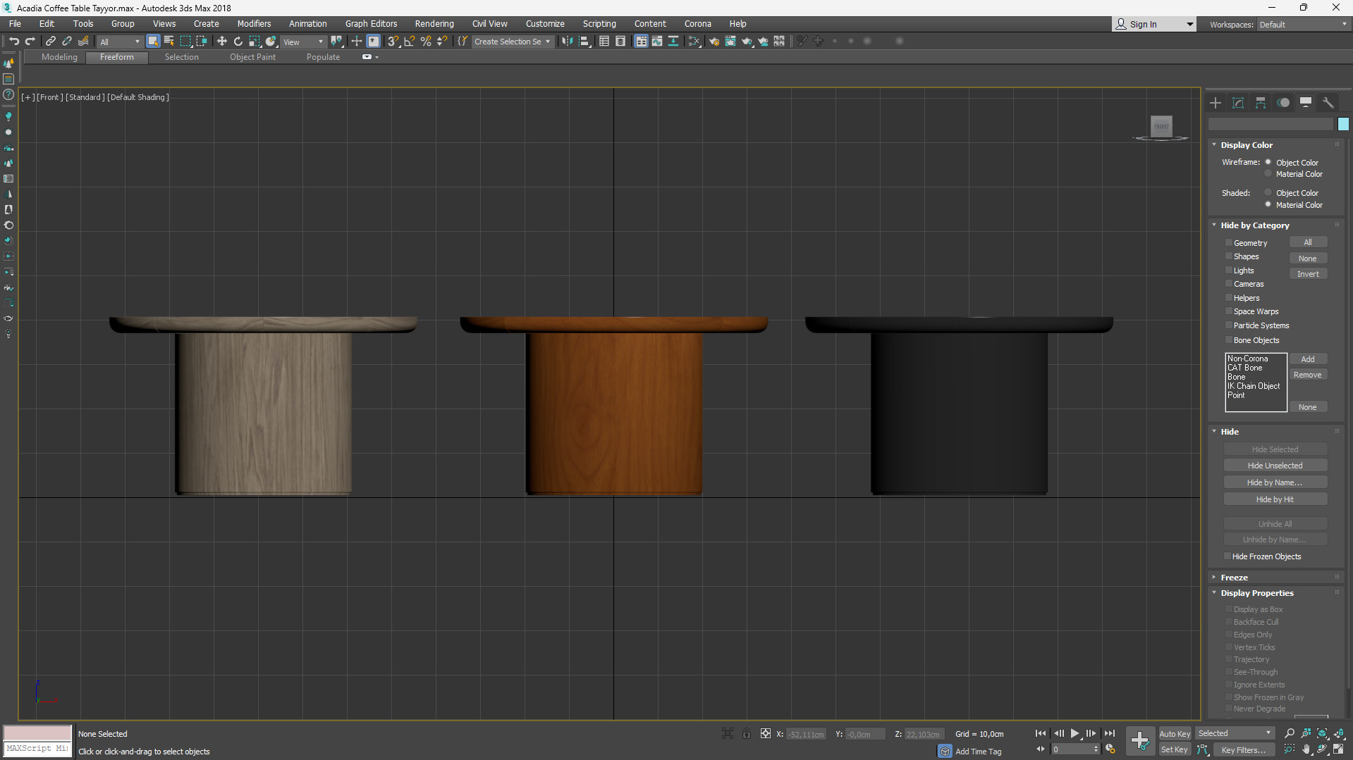 Acadia CoffeeTable Low-poly 3D model_7