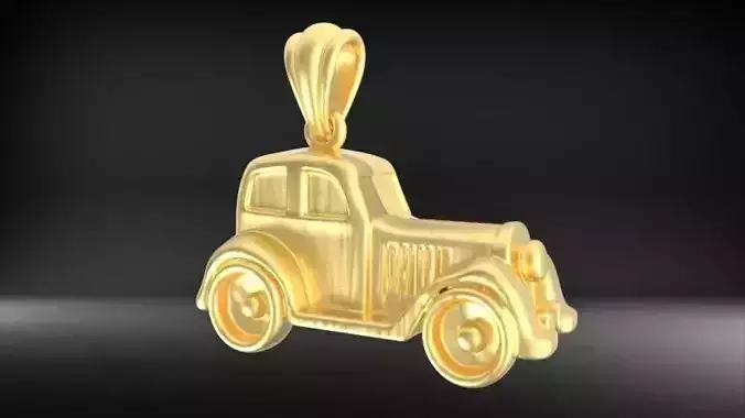 Vintage Classic Car Pendant Charm Bracelet Jewelry