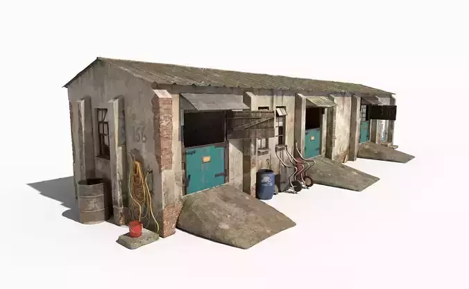 Old Horse Stable 3D model