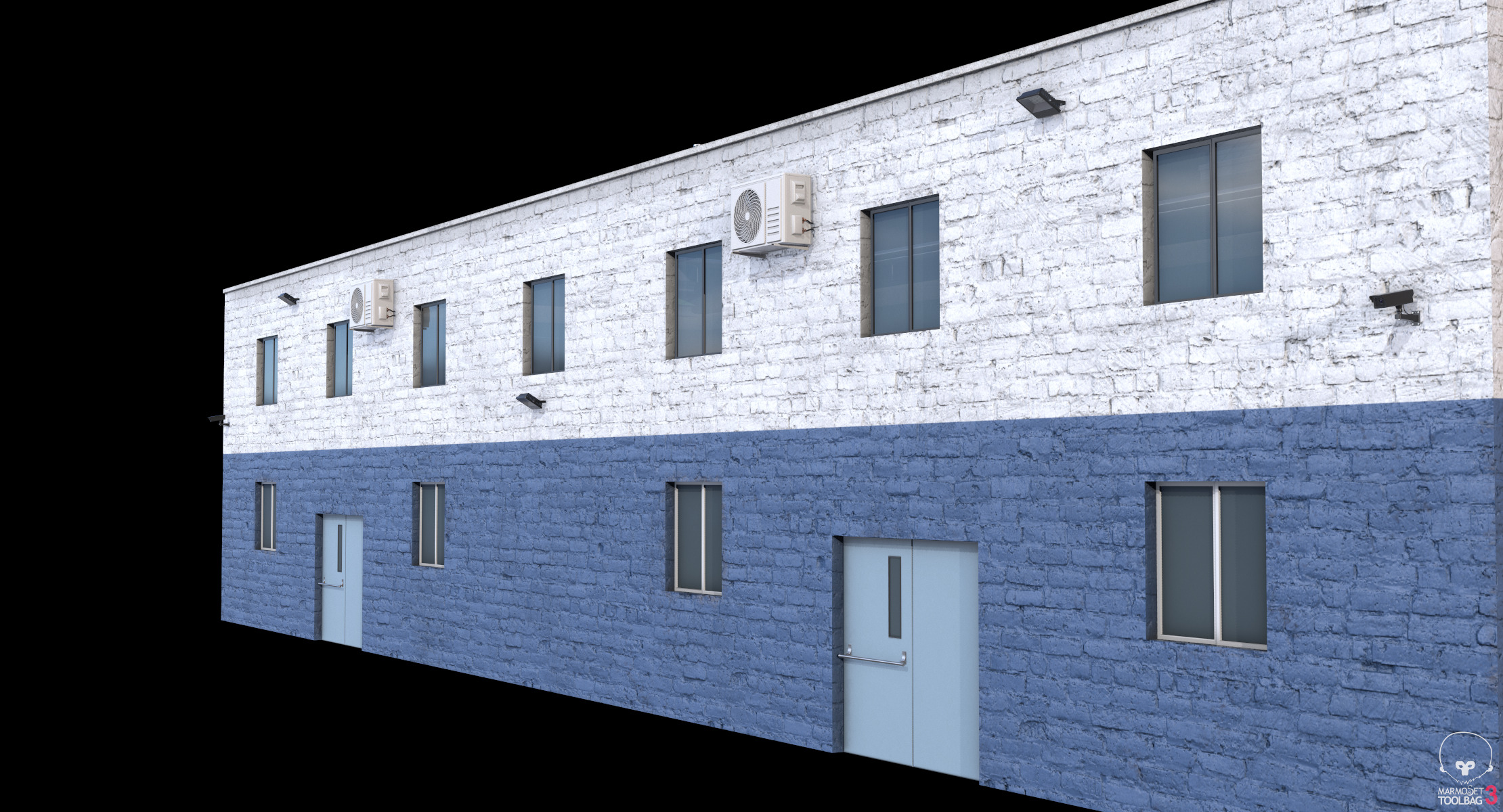 Industrial Building 2 Low-poly 3D model_11