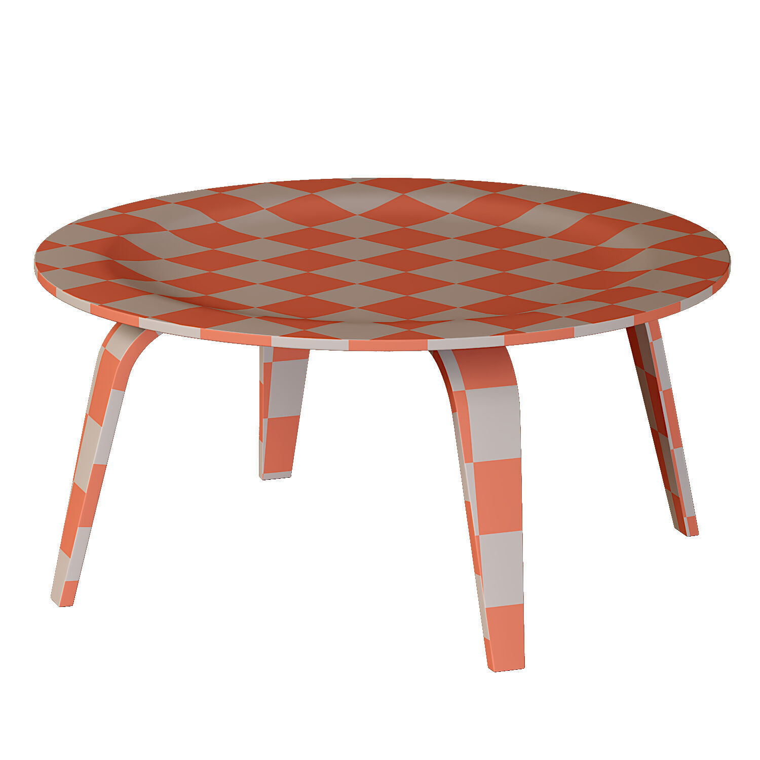 Quince Coffee Table Low-poly 3D model_3