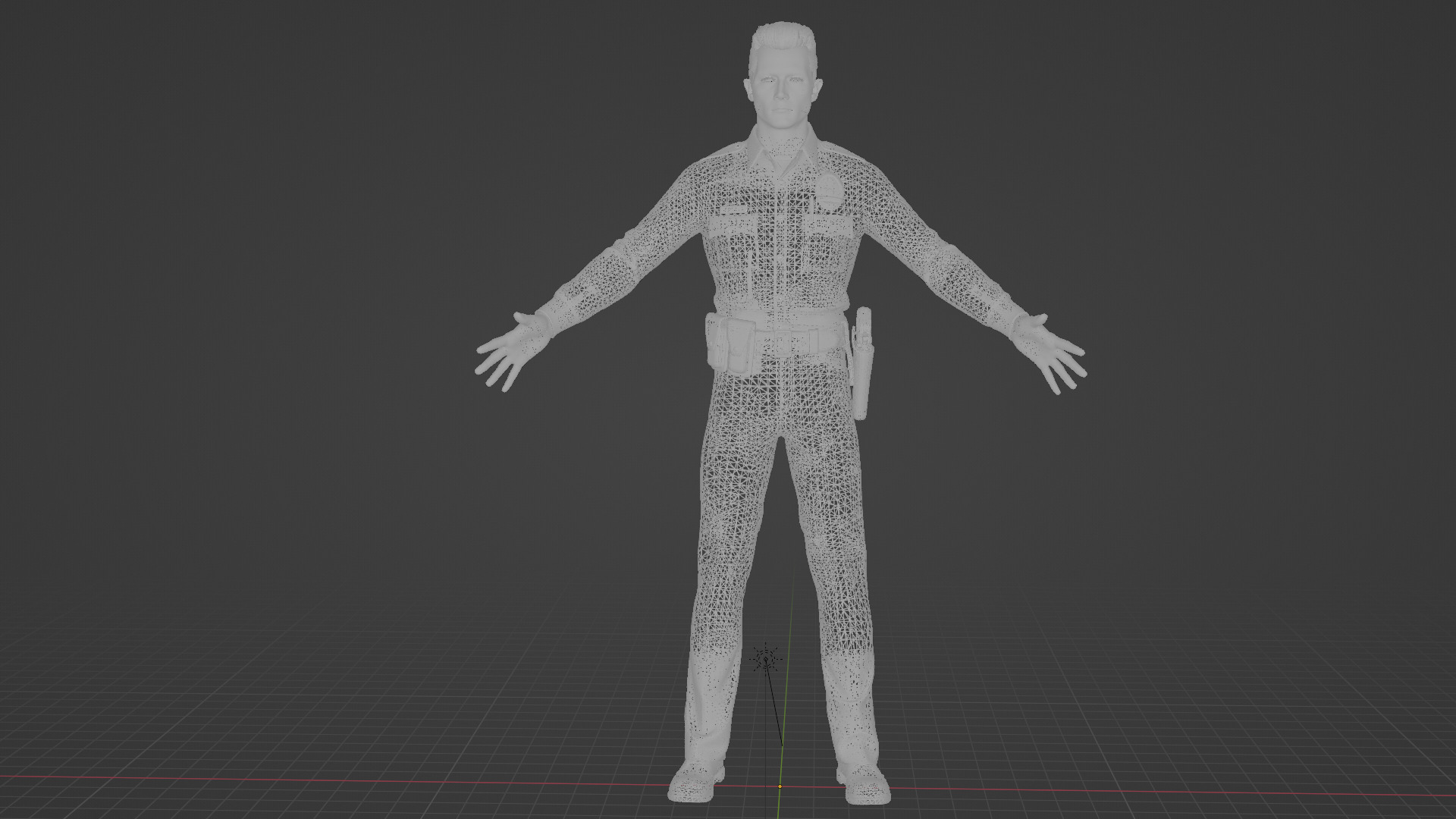 T-1000 Low-poly 3D model_6