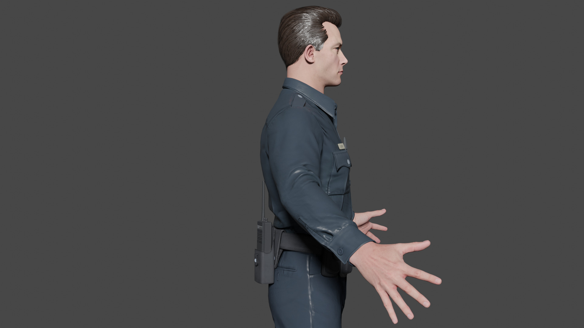 T-1000 Low-poly 3D model_3