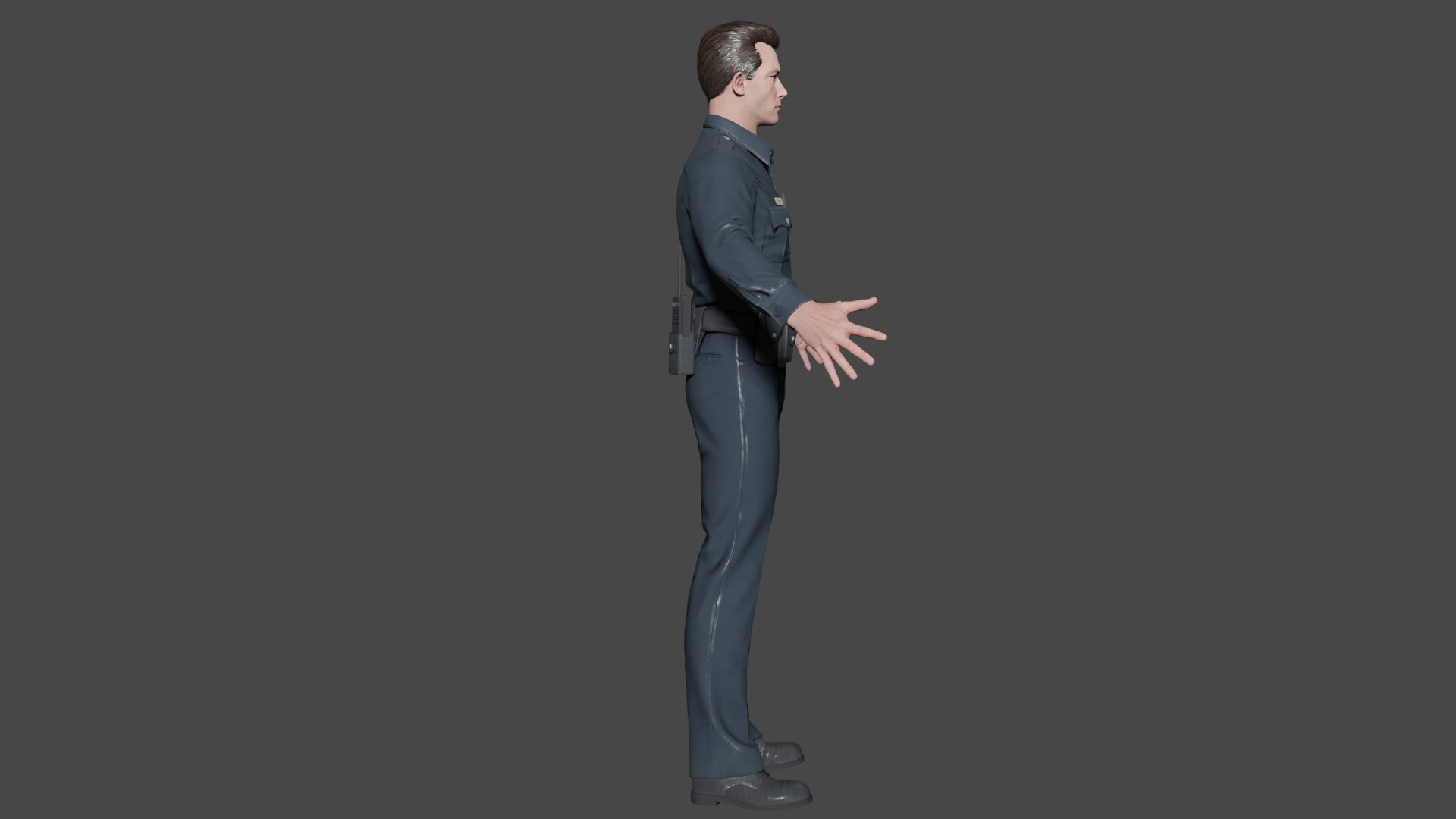T-1000 Low-poly 3D model_2