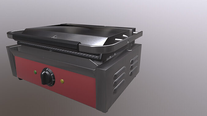 Electric Griddle  Low-poly 3D model