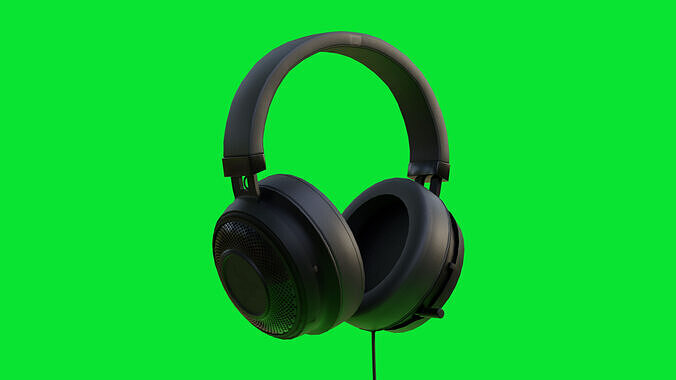 Razer Kraken headset 3D model