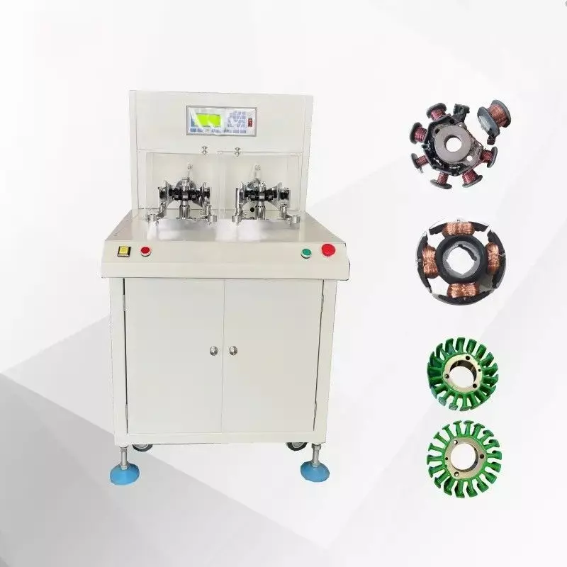 High-Speed 2-Spindle 4-Station Stator Coil Winding Machine 3D model