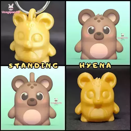 Standing Hyena 3D print model