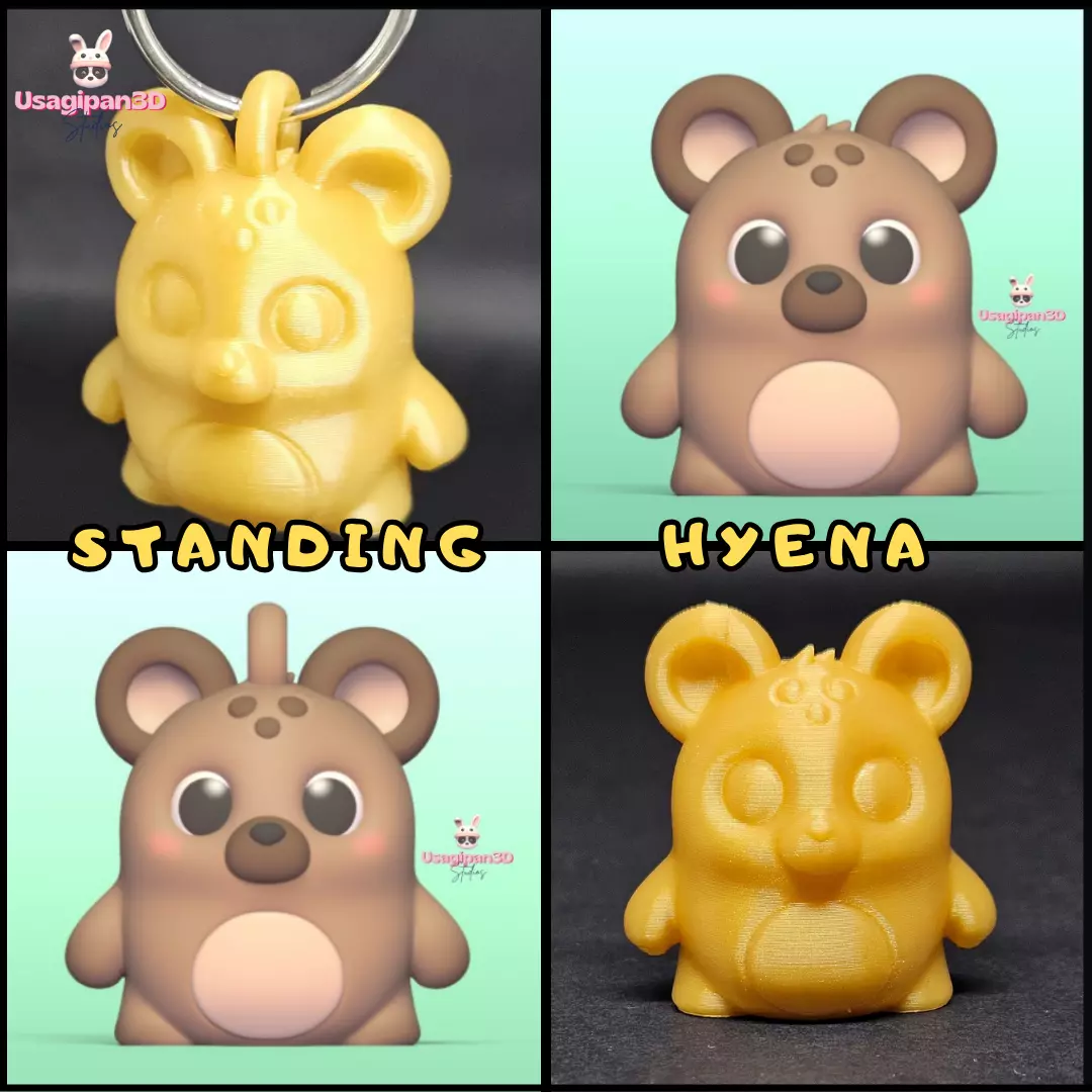Standing Hyena 3D print model_0