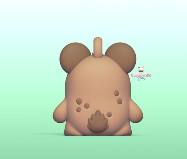 Standing Hyena 3D print model_8