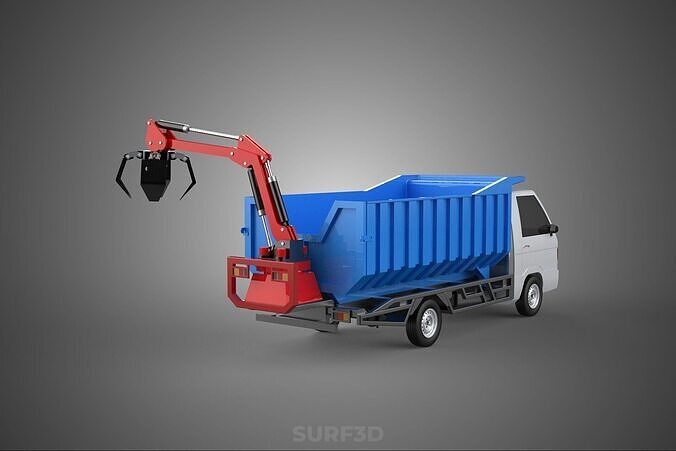FRESH FRUIT BUNCH PALM OIL GRABBER CRANE GRAPPLE CLAW CAR TRUCK 3D model