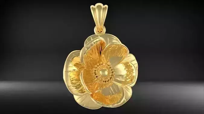 Cute  Flower Pendant Necklace charm Jewelry