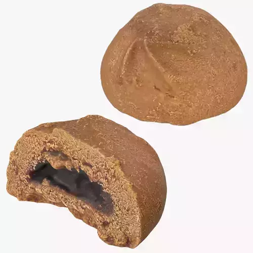 Brown Cookie 3D Model Collection