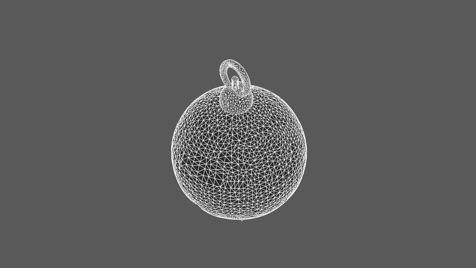 Speckled Granite Ball Pendant 3D Model 3D model_9