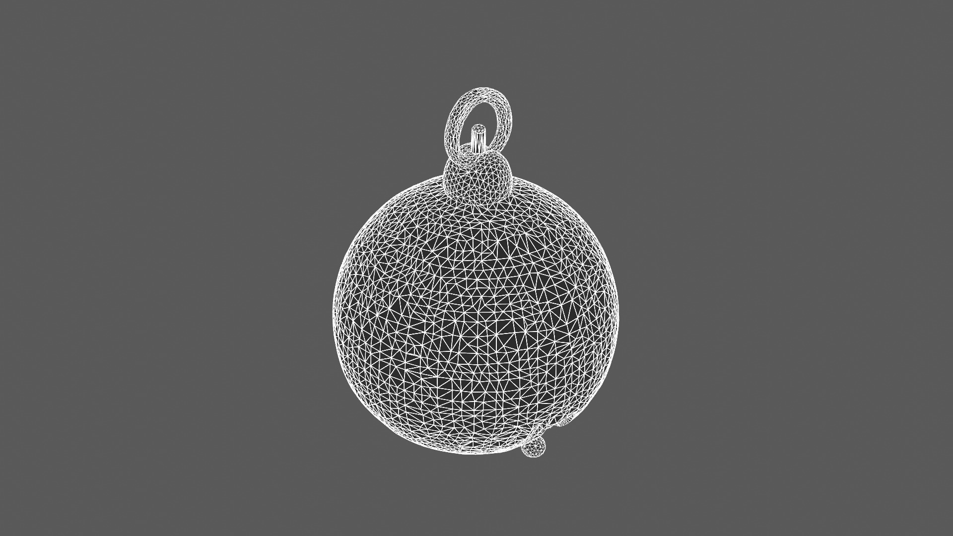 Speckled Granite Ball Pendant 3D Model 3D model_5