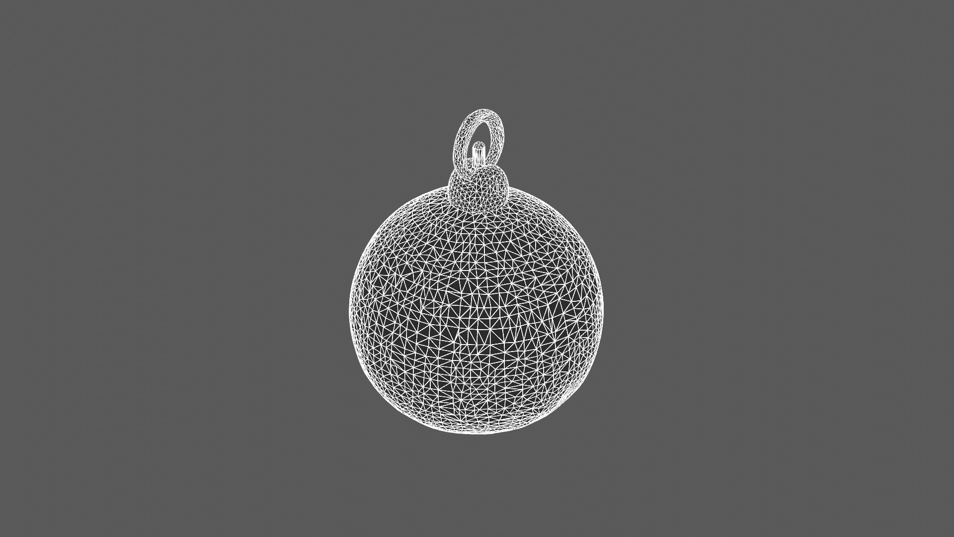 Speckled Granite Ball Pendant 3D Model 3D model_8
