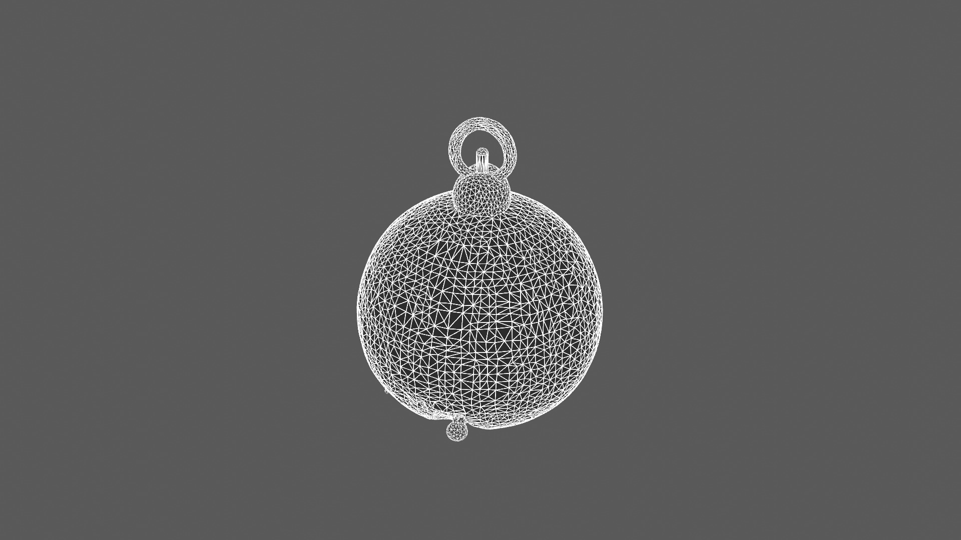 Speckled Granite Ball Pendant 3D Model 3D model_6