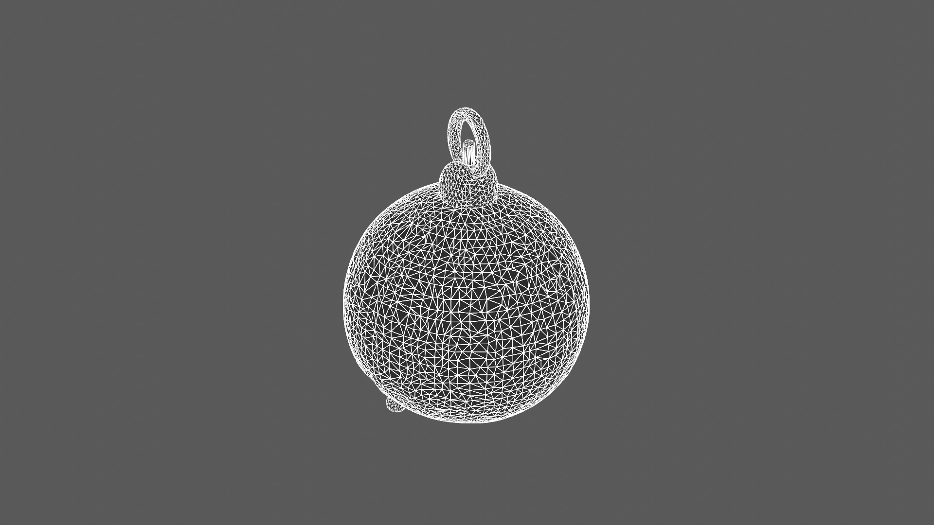 Speckled Granite Ball Pendant 3D Model 3D model_7