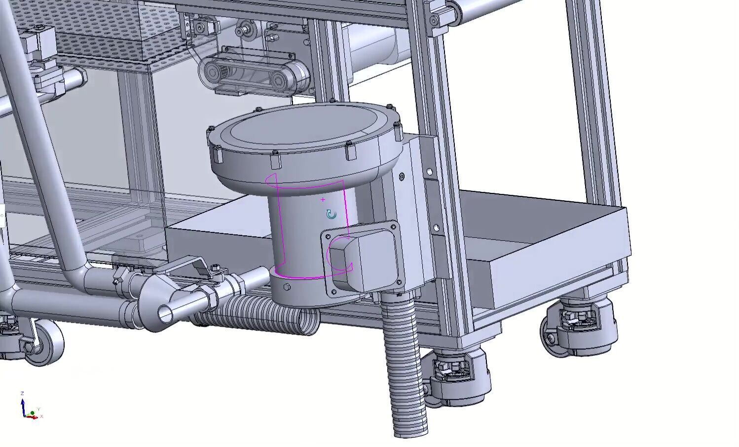 Industrial Panel Washing and Drying Machine with Conveyor System 3D model_13