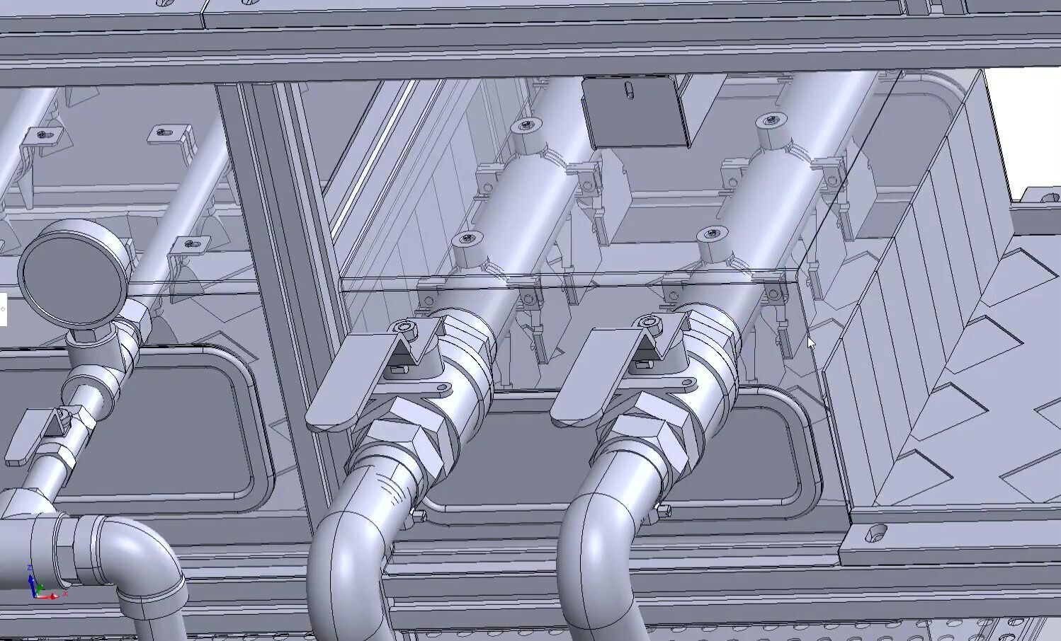 Industrial Panel Washing and Drying Machine with Conveyor System 3D model_8