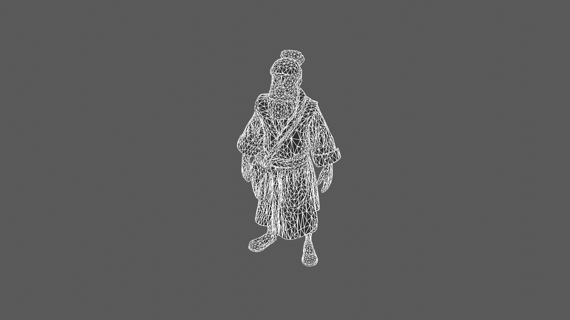 Stylized Medieval Traveler Character 3D Model 3D model_6