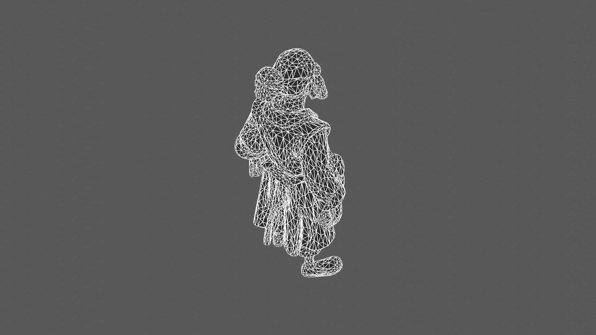 Stylized Medieval Traveler Character 3D Model 3D model_9