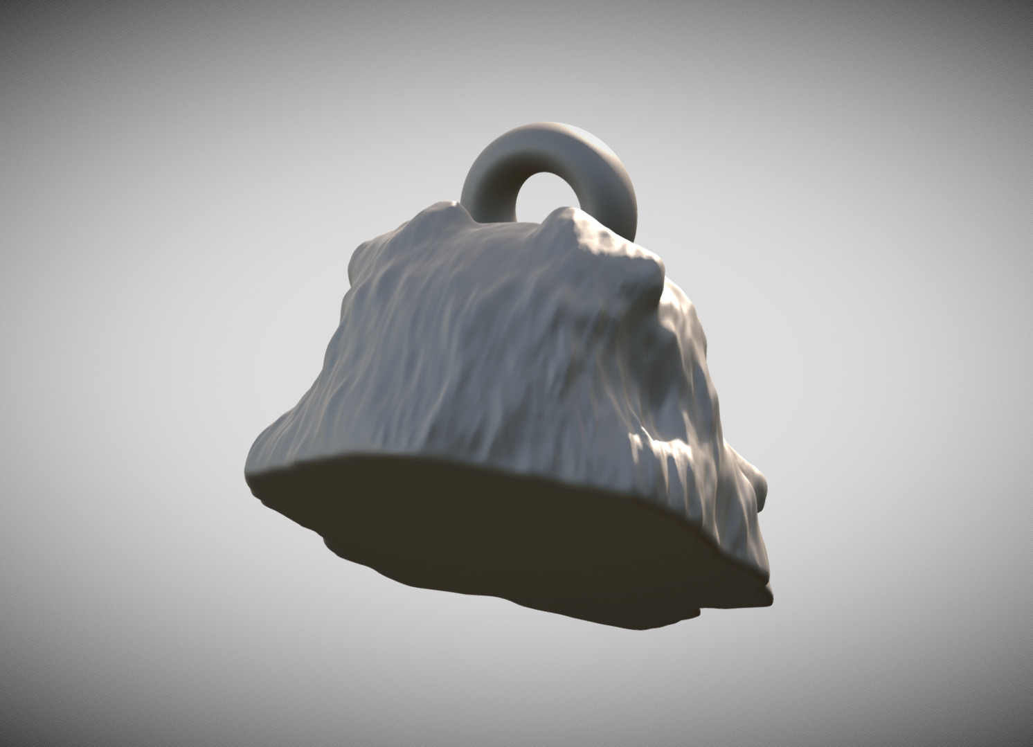 Rough Collie dog head key ring for 3D printing 3D print model_5