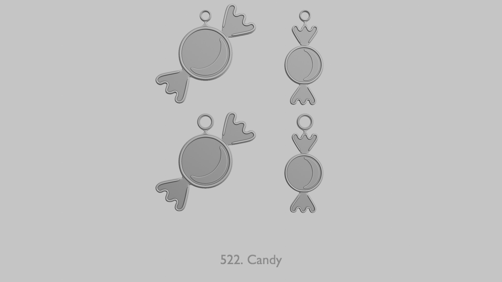 New Year Sparkle STL Pendant Collection 3D print model_13