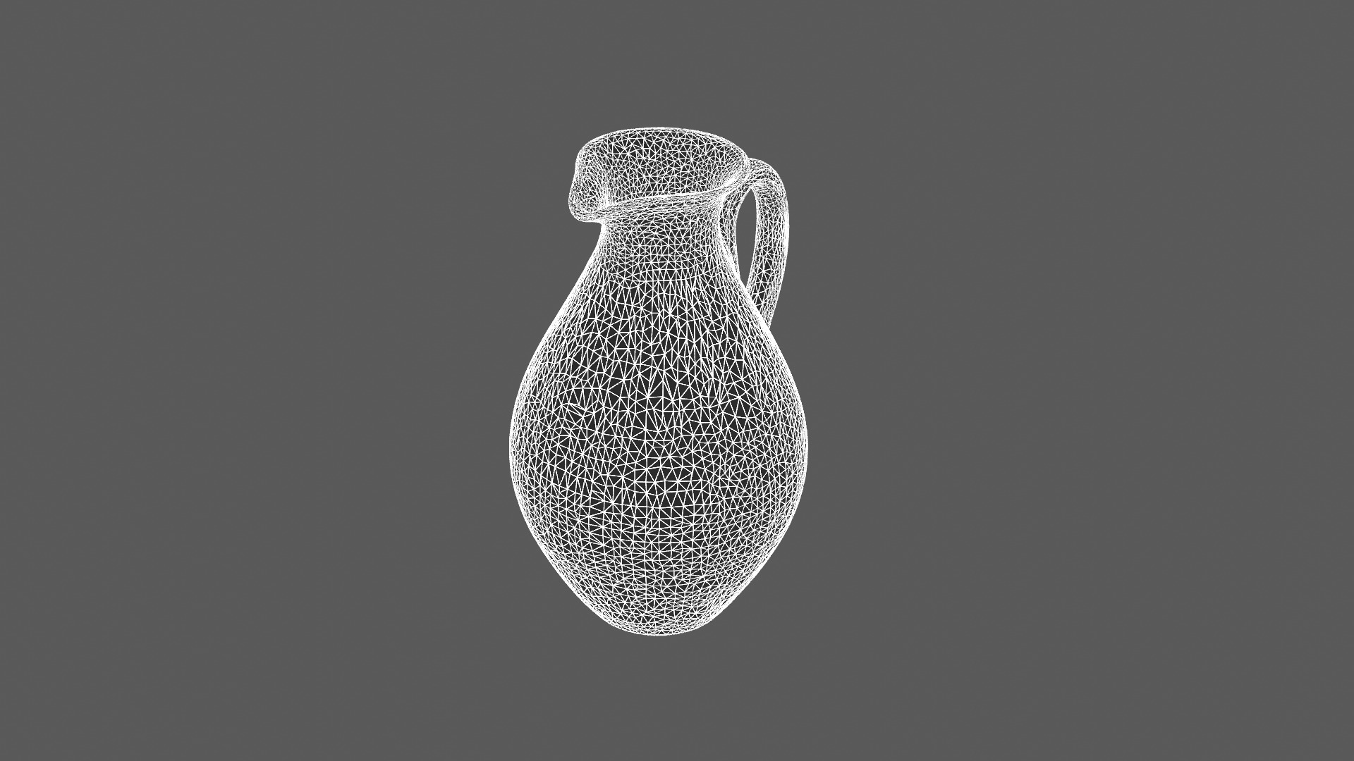 Classic Terracotta Water Jug 3D Model 3D model_8