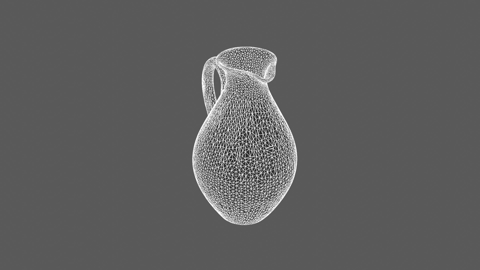 Classic Terracotta Water Jug 3D Model 3D model_7