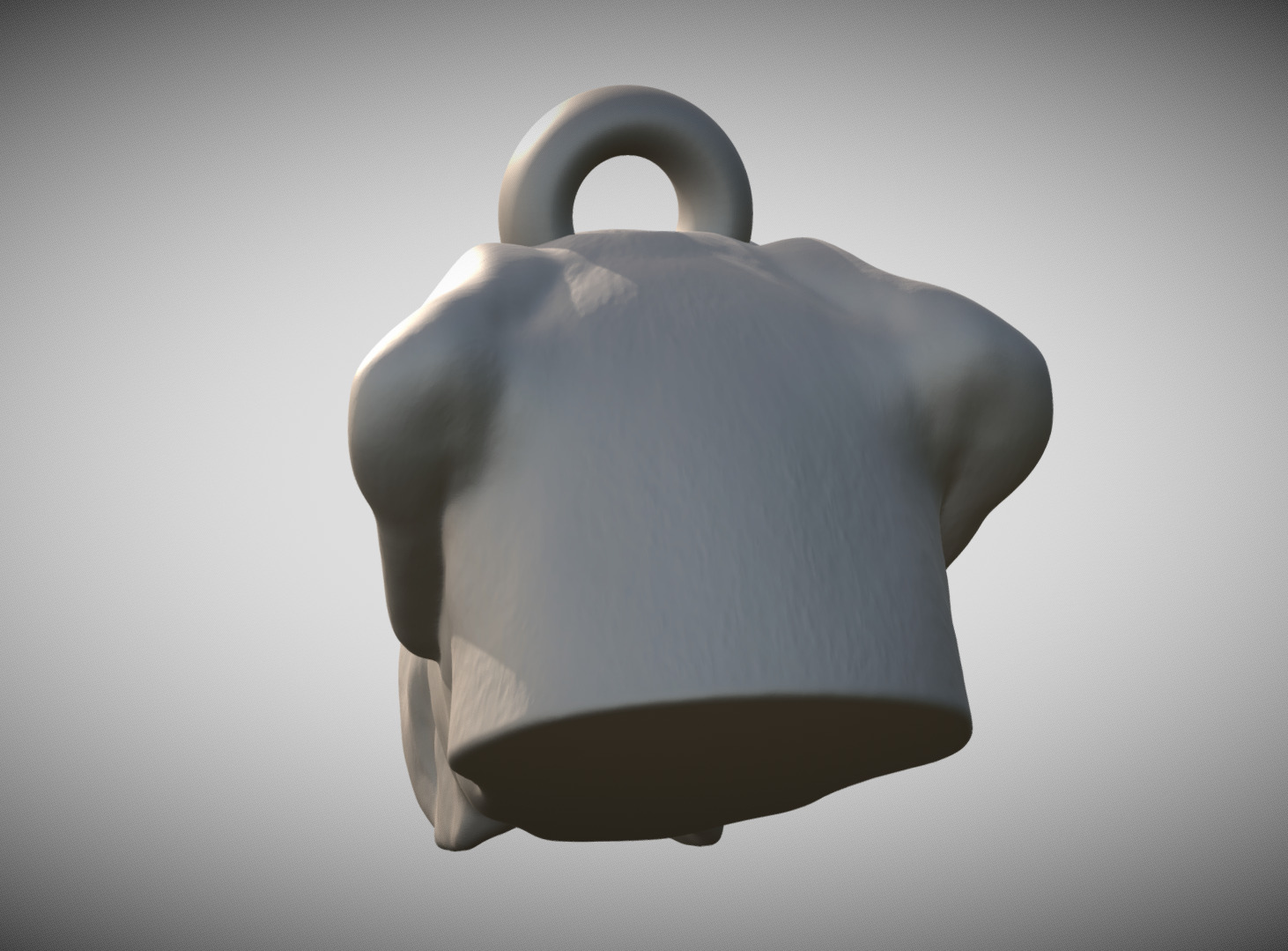 English Mastiff dog head key ring for 3D printing 3D print model_3