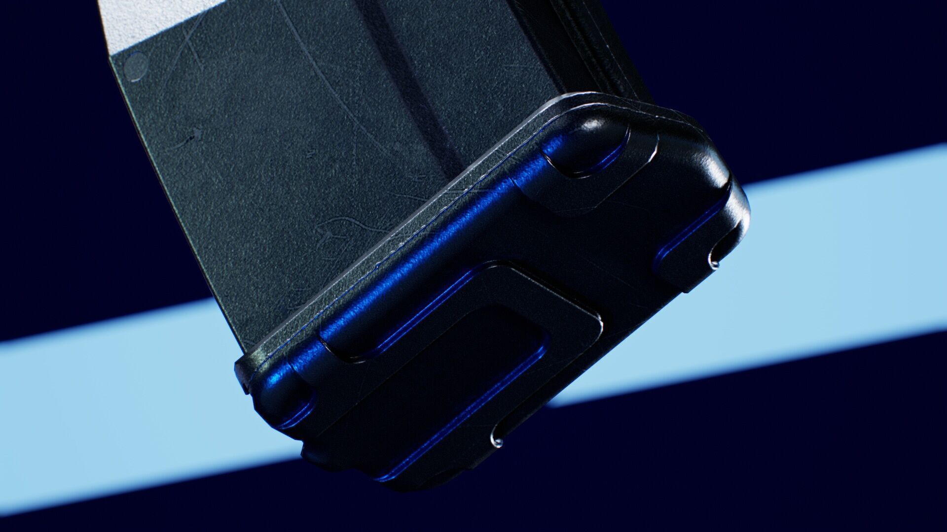 Double Stack Pics Saiga 8 - 20 Bullets Low-poly 3D model_6