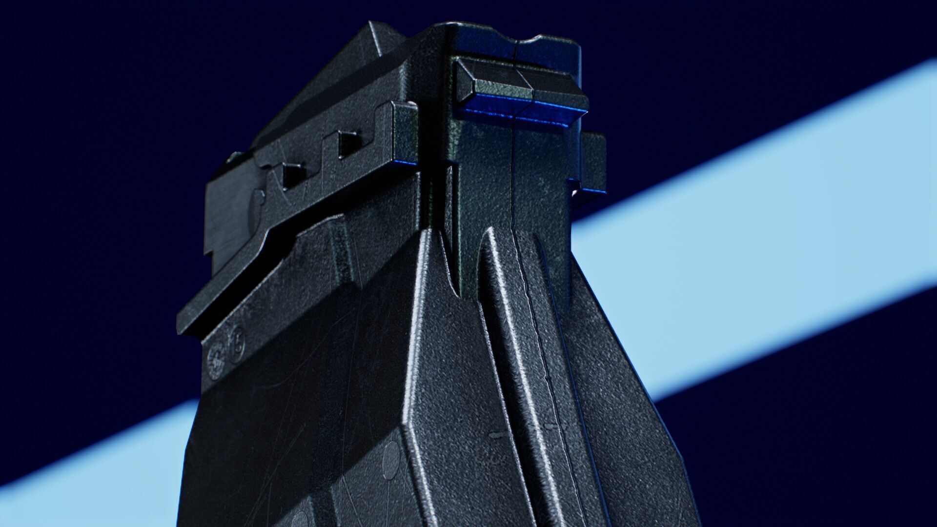 Double Stack Pics Saiga 8 - 20 Bullets Low-poly 3D model_7