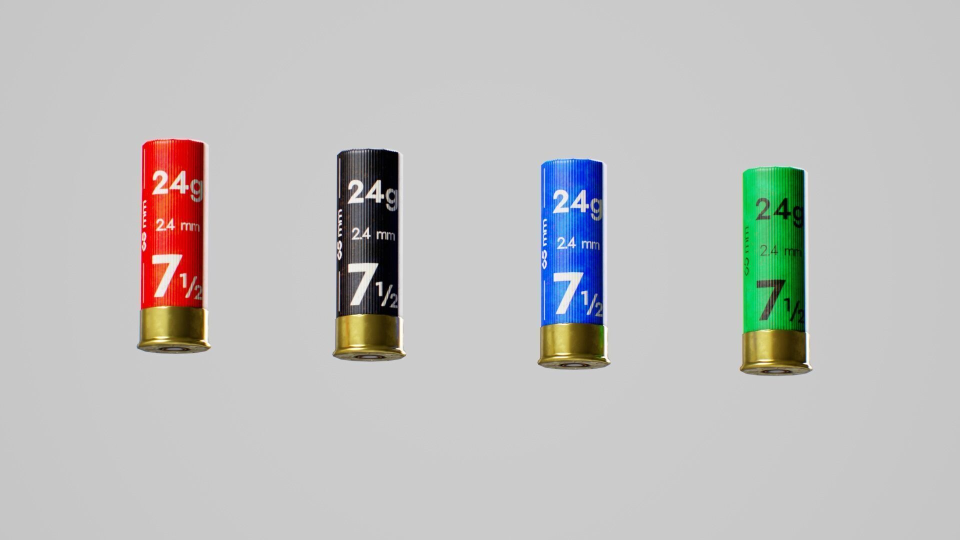 Double Stack Pics Saiga 8 - 20 Bullets Low-poly 3D model_14