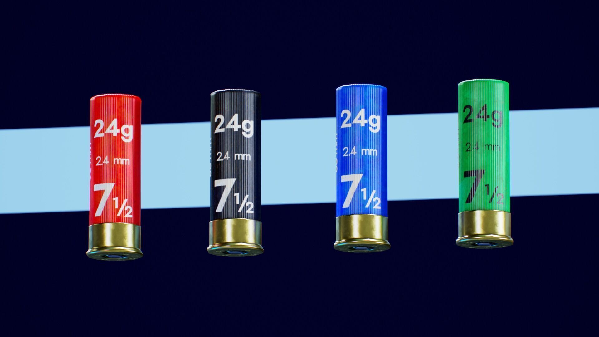 Double Stack Pics Saiga 8 - 20 Bullets Low-poly 3D model_13