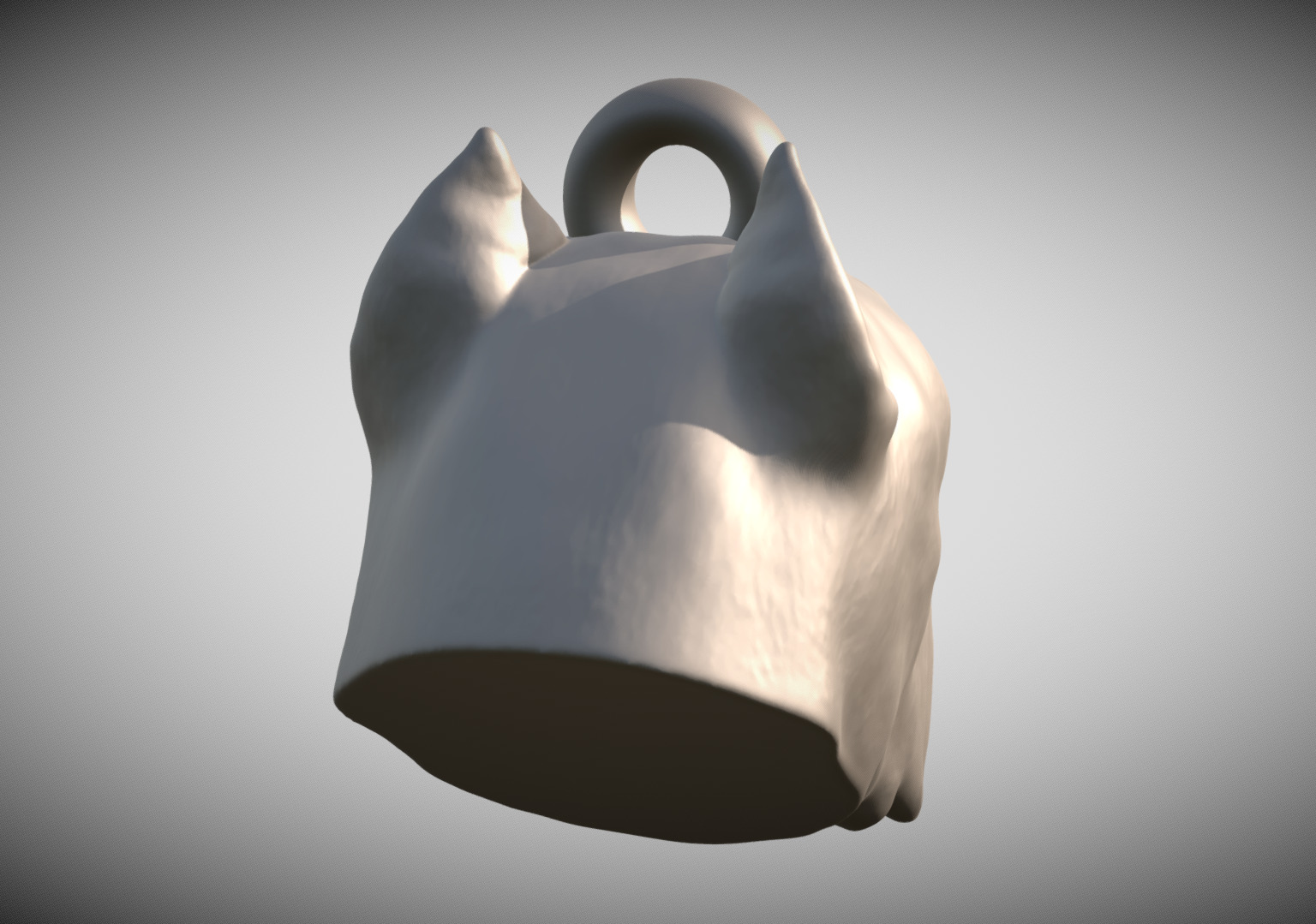 Cane Corso dog head key ring for 3D printing 3D print model_5