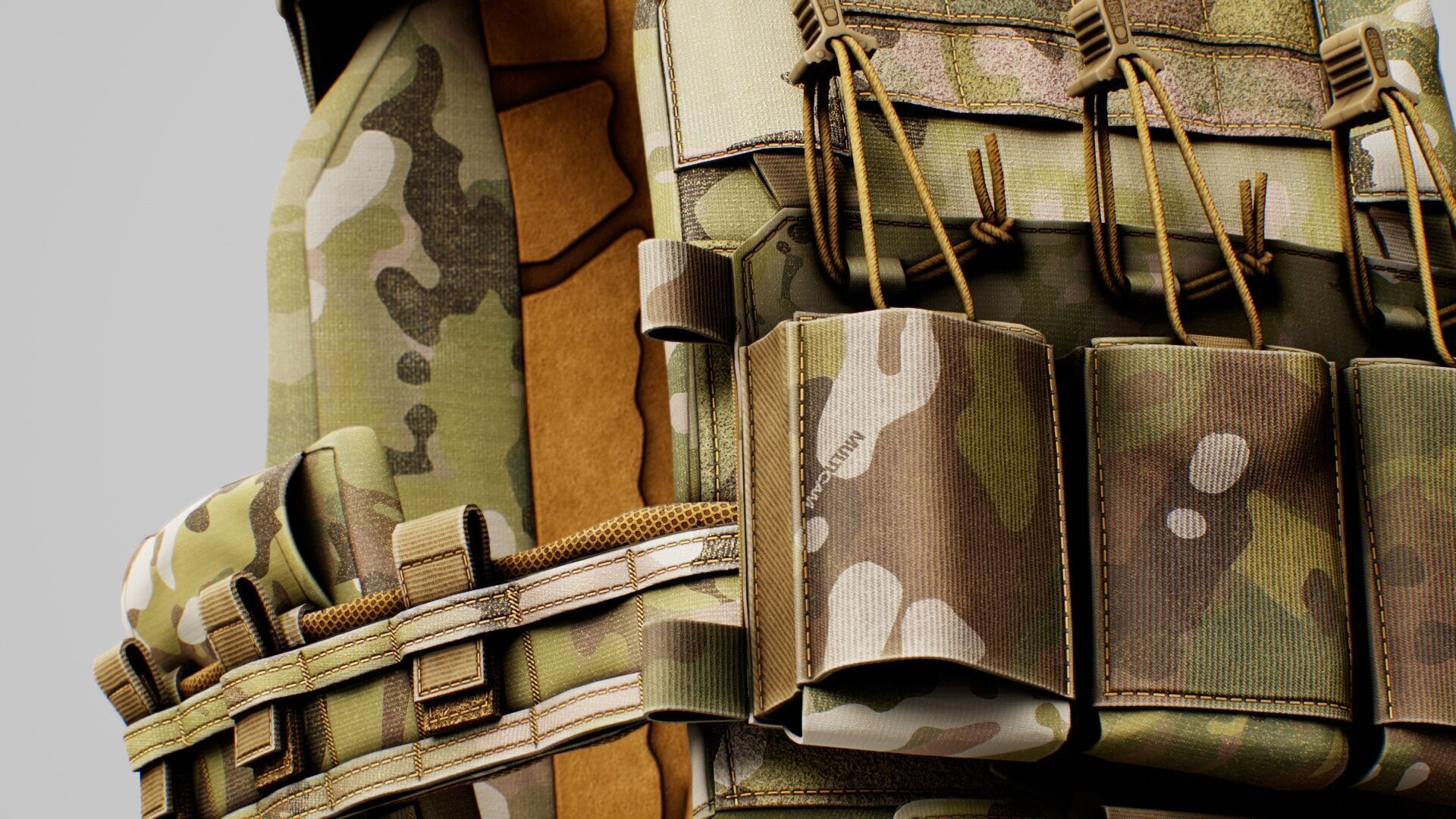 Thorax Plate Carriers Low-poly 3D model_20