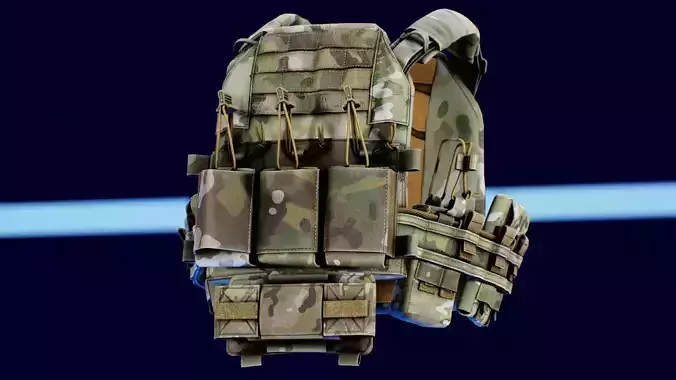 Thorax Plate Carriers Low-poly 3D model