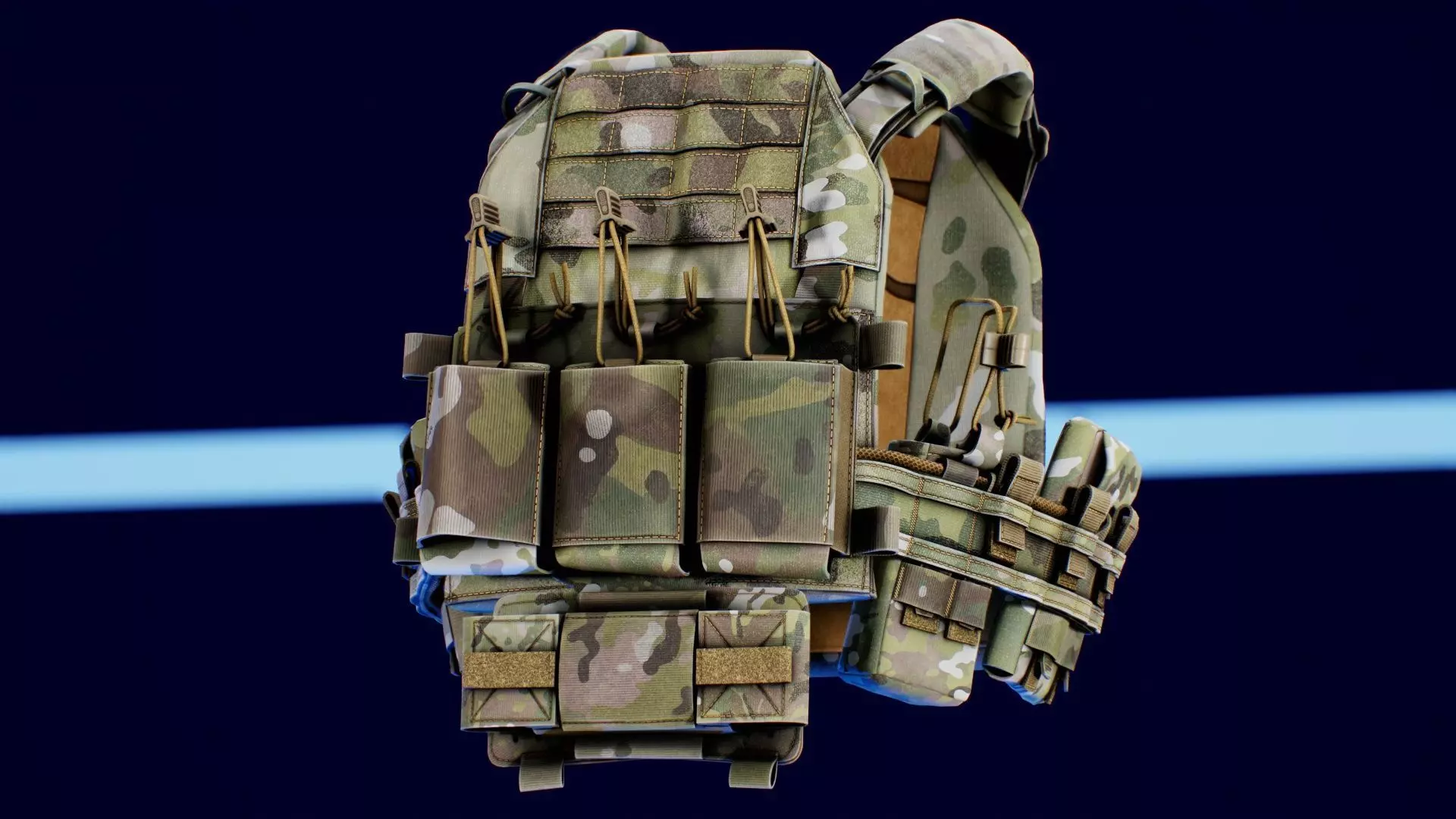 Thorax Plate Carriers Low-poly 3D model_0