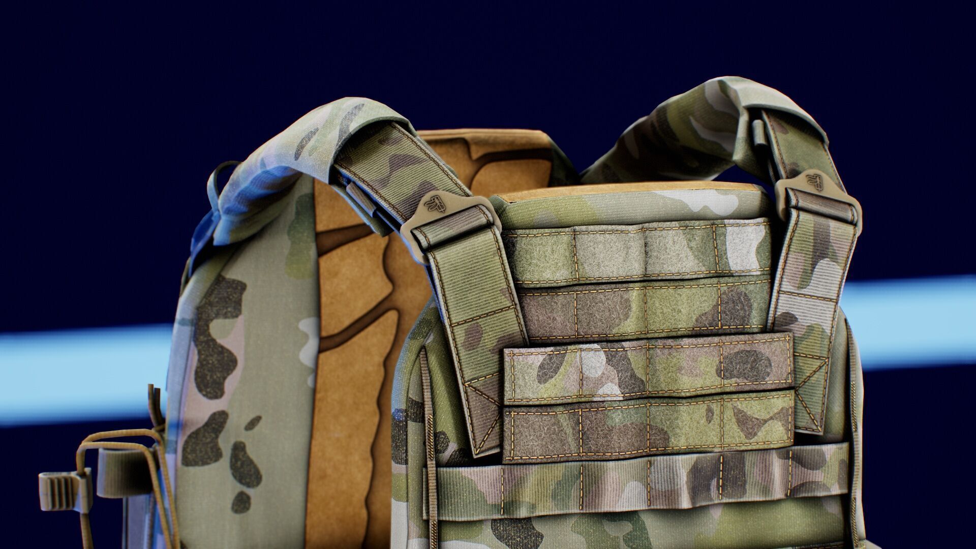 Thorax Plate Carriers Low-poly 3D model_11