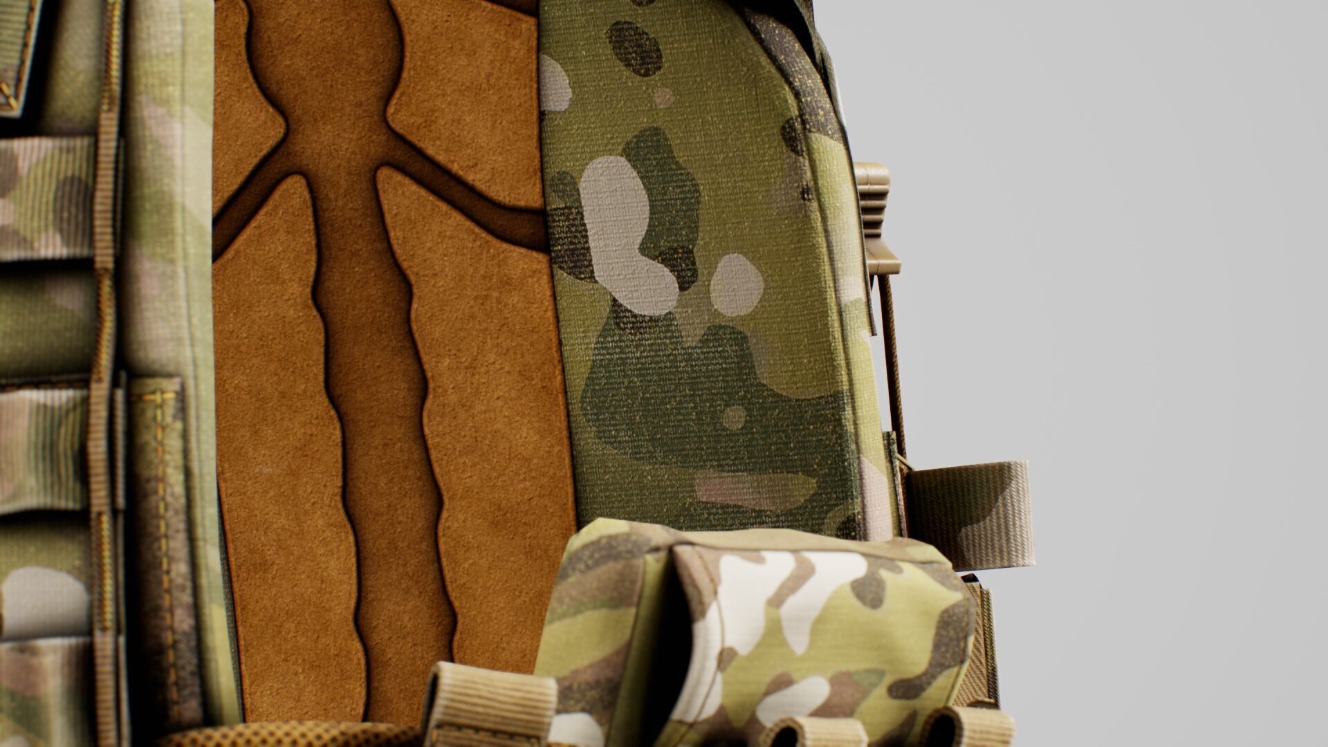 Thorax Plate Carriers Low-poly 3D model_21